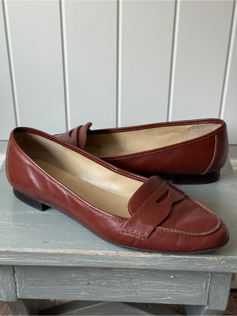 Talbots Classic Women's Brown Penny Loafers Size 9B